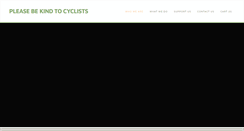 Desktop Screenshot of bekindtocyclists.org